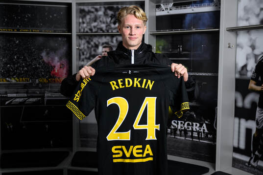 Andreas Redkin i samband med att han