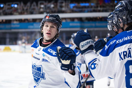 Karlskogas Christoffer Jansson jublar