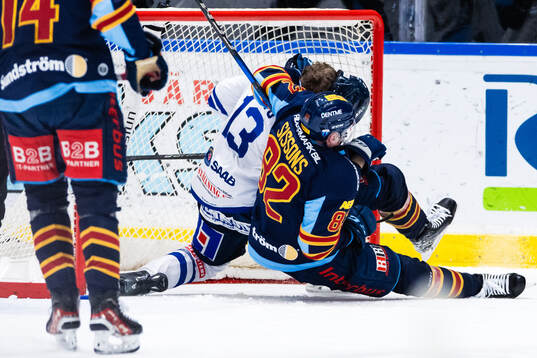 Karlskogas Hampus Plato och Djurgårdens Colby Sissons