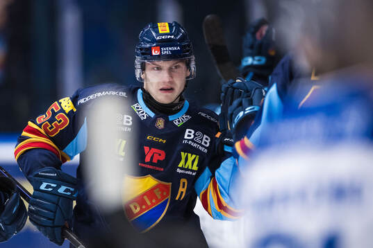 Djurgårdens David Blomgren jublar