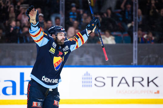 Djurgårdens Ludvig Rensfeldt jublar