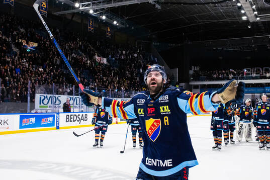 Djurgårdens Ludvig Rensfeldt jublar