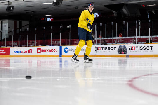 Axel Hurtig of Sweden at a practice session