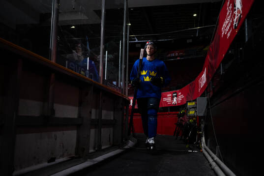 Viggo Gustafsson of Sweden at a practice session