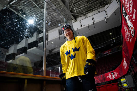 Otto Stenberg of Sweden at a practice session