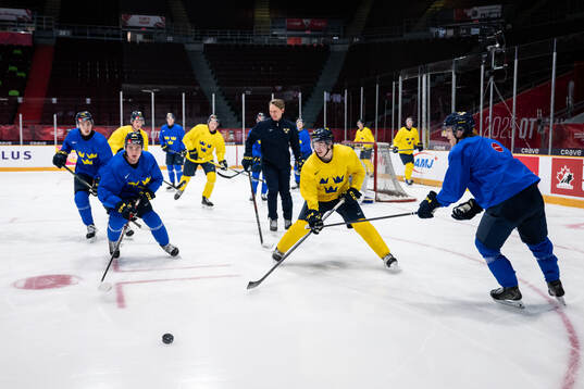 Axel Sandin-Pellikka of Sweden at a practice session