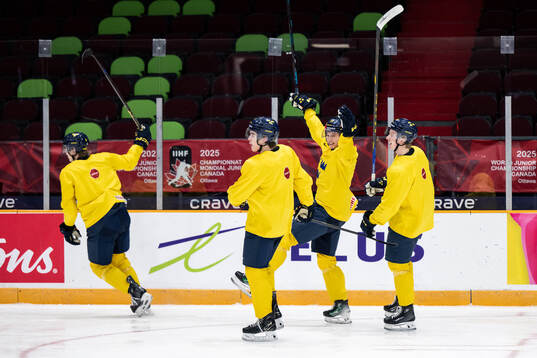Axel Sandin-Pellikka, Felix Nilsson and Otto Stenberg of