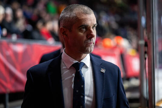 Head coach Ivan Fenes of Slovakia