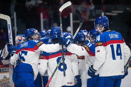 Players of Slovakia celebrate