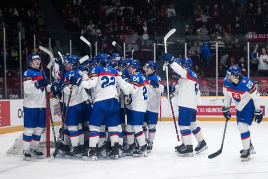 Players of Slovakia celebrate