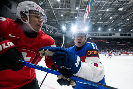 Kimo Gruber of Switzerland and Lukas Klecka of Slovakia