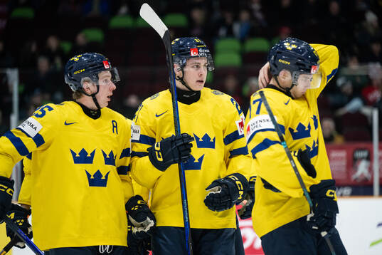 Otto Stenberg, Herman Träff and Felix Nilsson of Sweden