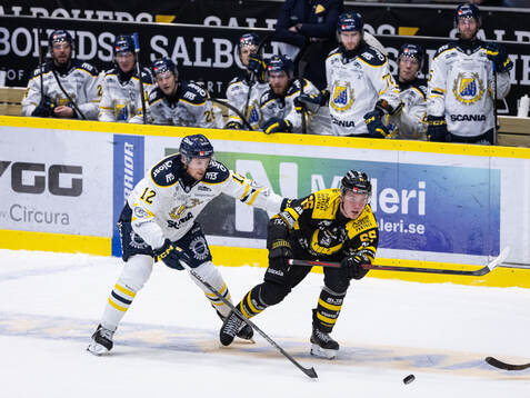 Södertäljes Viktor Liljegren och Västerås Noel Fransén
