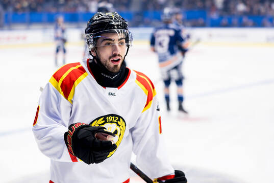 Brynäs Bobby Trivigno jublar