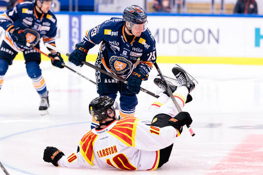 Växjös Sebastian Strandberg och Brynäs Johan Larsson