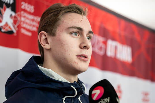 Herman Träff of Sweden at a press event