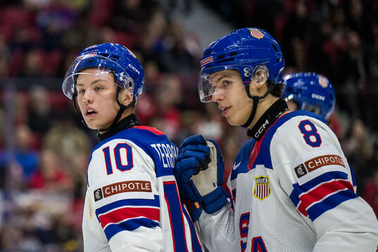 Carey Terrance and Brandon Svoboda of USA