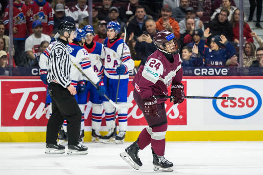 Daniels Serkins of Latvia looks dejected