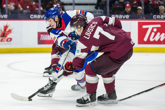Adam Kleber of USA and Davids Livsics of Latvia