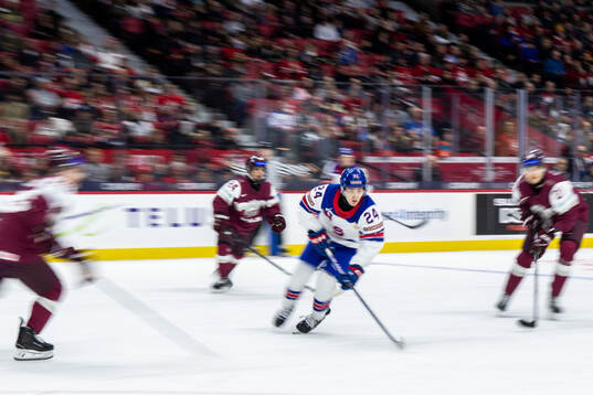 Cole Hutson of USA