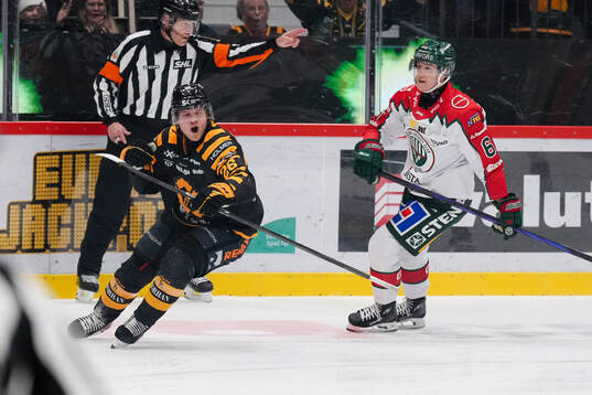 Skellefteås Anton Heikkinen jublar