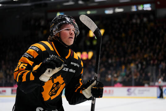 Skellefteås Anton Heikkinen jublar