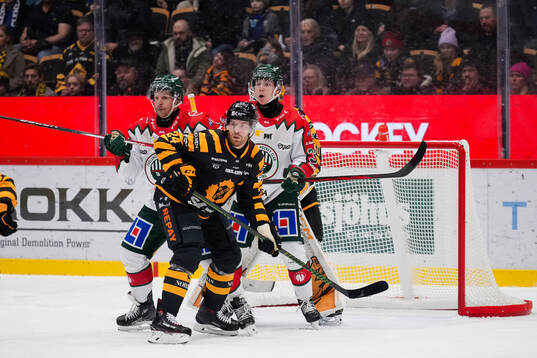 Frölundas Max Friberg och Skellefteås Oscar Lindberg
