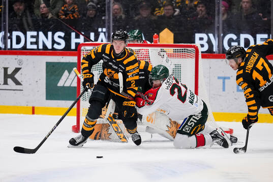 Skellefteås Leo Sundqvist och Frölundas Linus Nässen