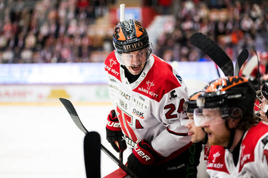 Örebros Hannes Björninen reagerar