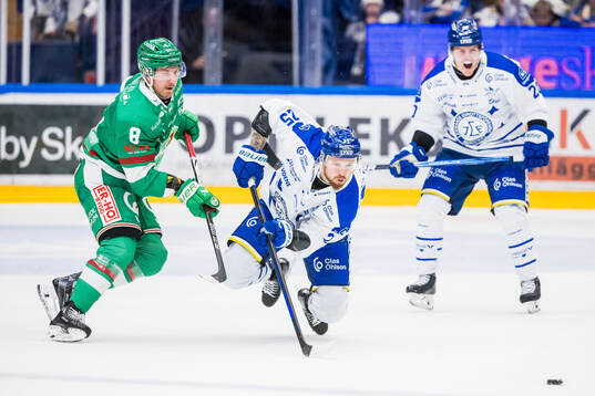 Rögles Linus Sandin och Leksands Lucas Elvenes