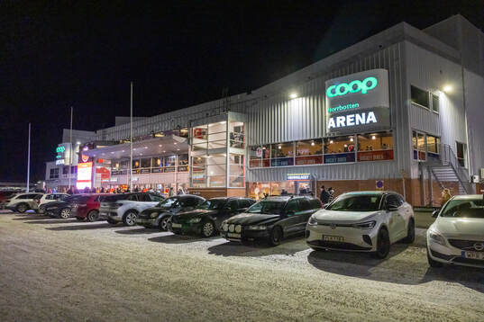 Exteriör vy över Coop Norrbotten arena