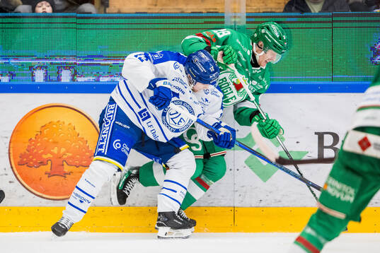 Leksands Kalle Östman och Rögles Linus Sandin