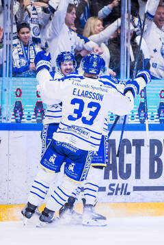 Leksands Matt Caito jublar