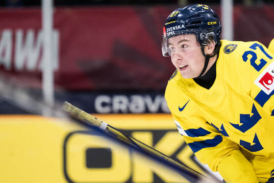 David Granberg of Sweden celebrates