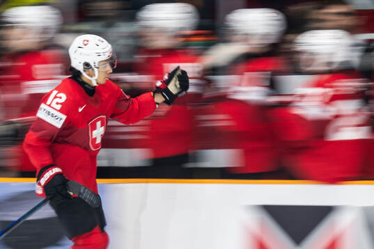 Kimo Gruber of Switzerland celebrates