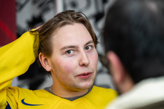 David Granberg of Sweden is interviewed