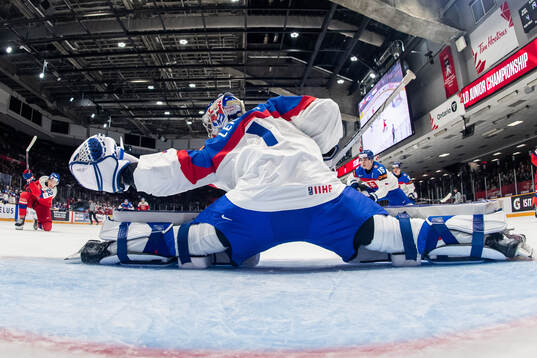 Vojtech Hradec of Czech Republic scores 1-0 behind