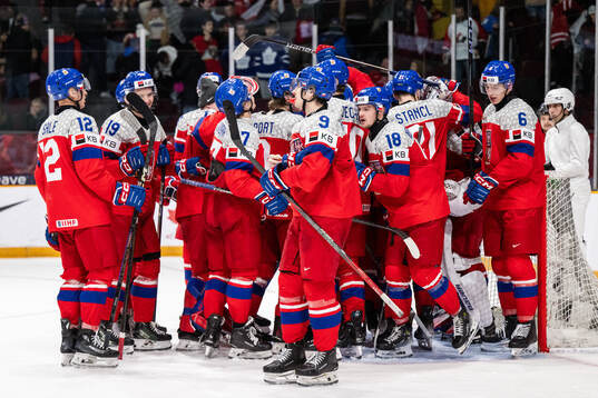 Players of Czech Republic celebrate
