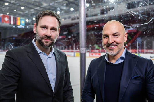 Tobias Carlsson and Erik Granqvist of Swedish broadcaster