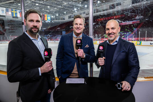 Tobias Carlsson, Niklas Jihde and Erik Granqvist of Swedish