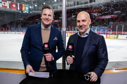 Niklas Jihde and Erik Granqvist of Swedish broadcaster