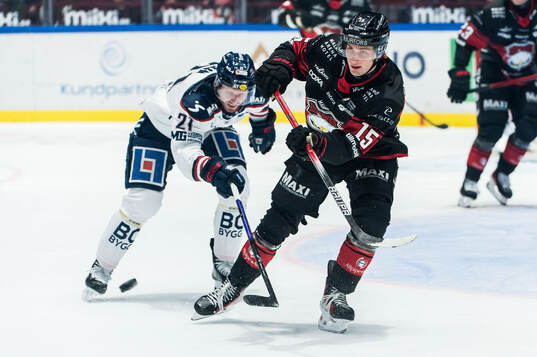 Linköpings Christoffer Ehn och Malmö Redhawks Freddie