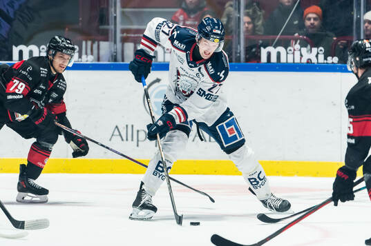 Linköpings William Worge Kreu och Malmö Redhawks Jakub