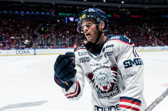 Linköpings Henrik Törnqvist jublar