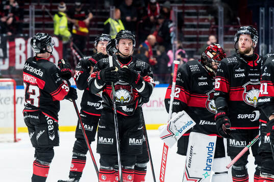 Malmö Redhawks spelare deppar