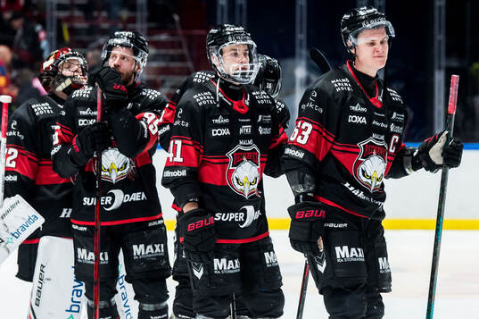 Malmö Redhawks spelare deppar