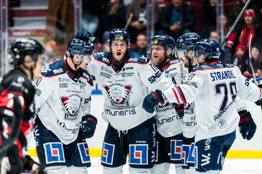 Linköpings Henrik Törnqvist jublar