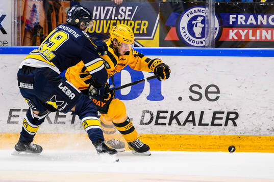 HV71s Henrik Borgström och Skellefteås Jonathan Pudas