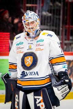 Växjös målvakt Adam Åhman deppar