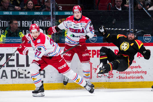 Timrås Sebastian Hartmann och Brynäs Anton Rödin